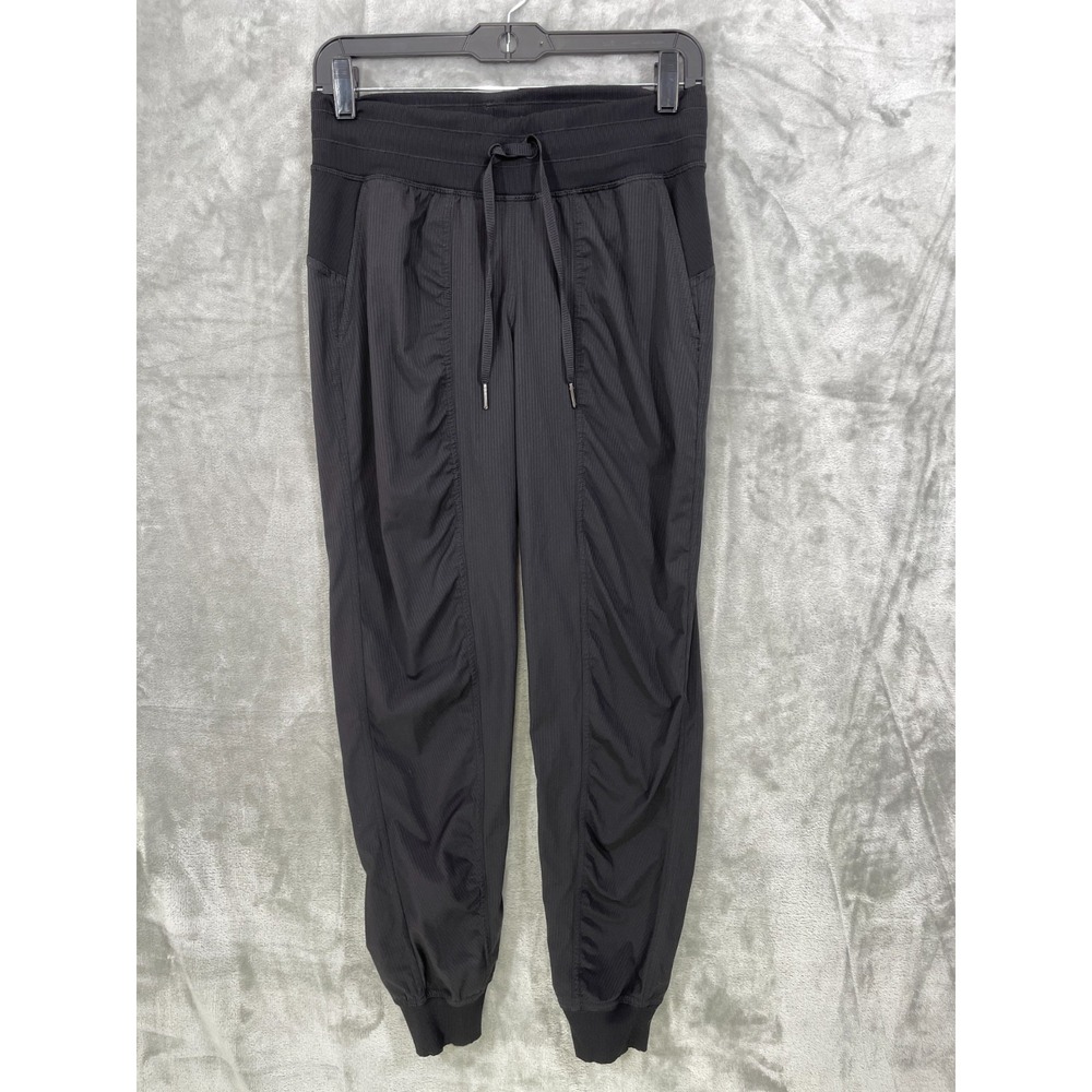 Lululemon Dance Studio Jogger Womens 6 Black Mid Rise Drawstring Pockets